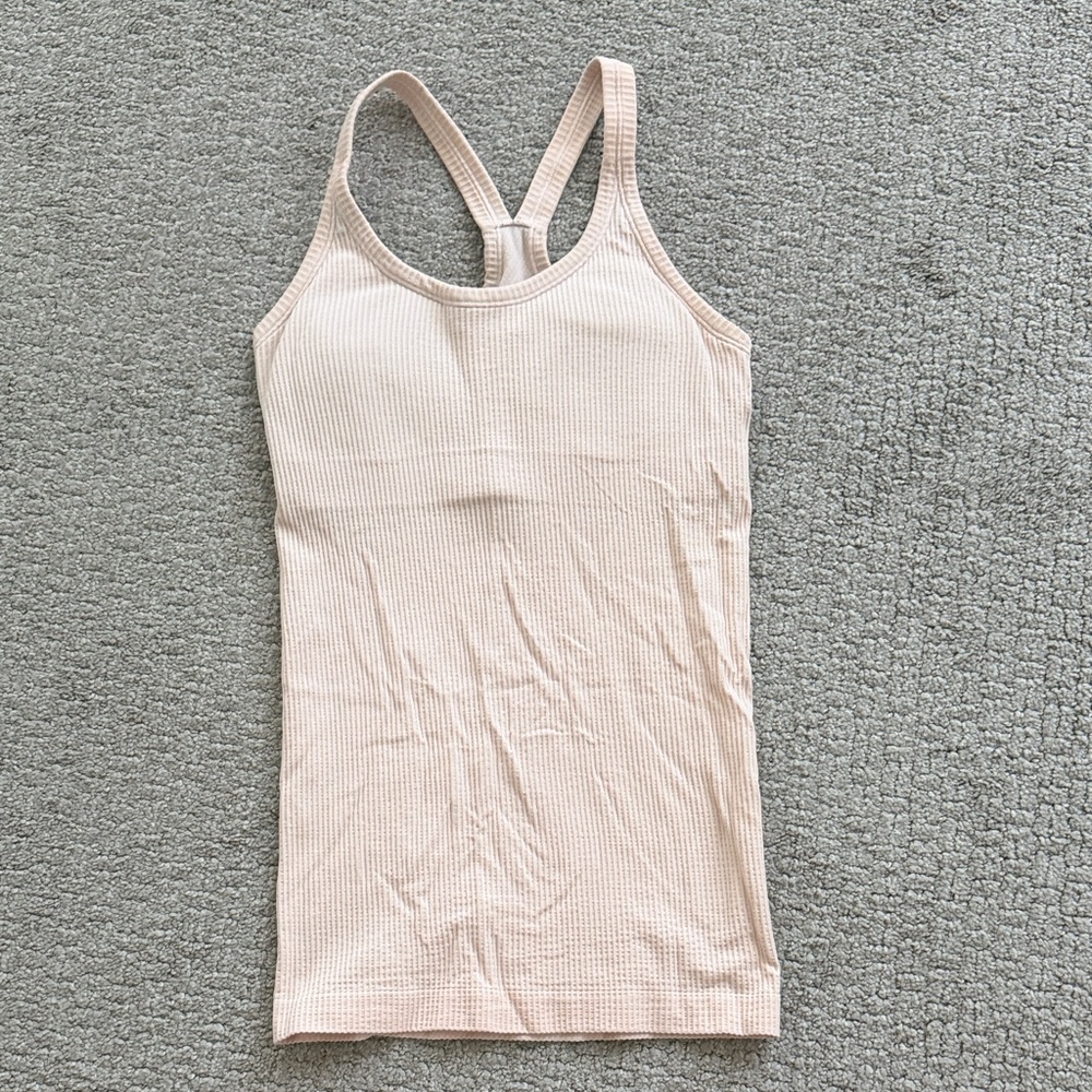 lululemon light pink tank top